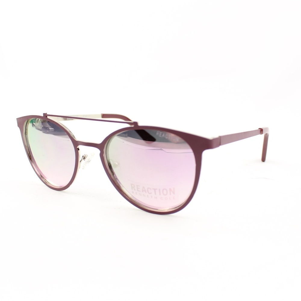 Kenneth Cole Wine Red Gold Mirror Sunglasses - Picture 4 of 4